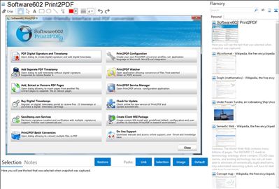 Software602 Print2PDF - Flamory bookmarks and screenshots