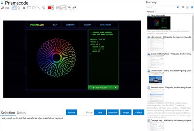 Prismacode - Flamory bookmarks and screenshots