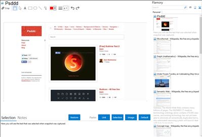 Psddd - Flamory bookmarks and screenshots