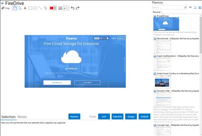 FireDrive - Flamory bookmarks and screenshots