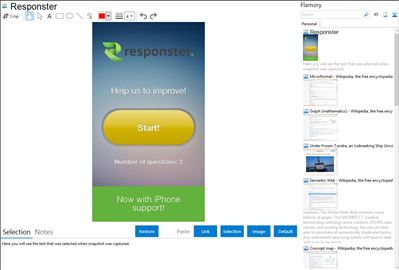 Responster - Flamory bookmarks and screenshots