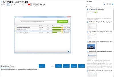 SF Video Downloader - Flamory bookmarks and screenshots
