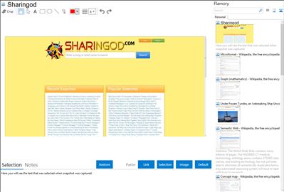 Sharingod - Flamory bookmarks and screenshots
