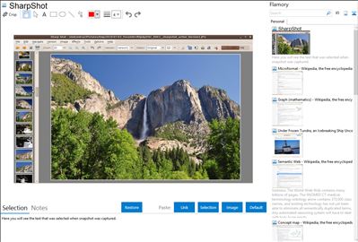 SharpShot - Flamory bookmarks and screenshots