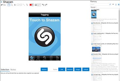 Shazam - Flamory bookmarks and screenshots