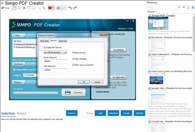Simpo PDF Creator - Flamory bookmarks and screenshots