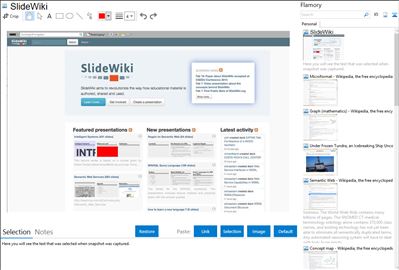 SlideWiki - Flamory bookmarks and screenshots