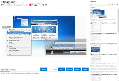 SnapCrab - Flamory bookmarks and screenshots