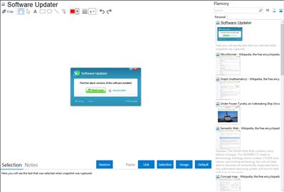 Software Updater - Flamory bookmarks and screenshots