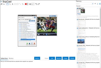 SopCast - Flamory bookmarks and screenshots