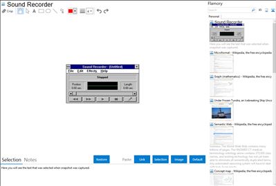 Sound Recorder - Flamory bookmarks and screenshots