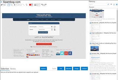 Spambog.com - Flamory bookmarks and screenshots
