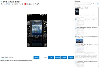 SPB Mobile Shell   - Flamory bookmarks and screenshots