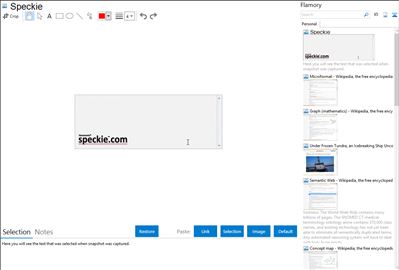 Speckie - Flamory bookmarks and screenshots