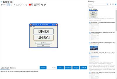 SplitFile - Flamory bookmarks and screenshots
