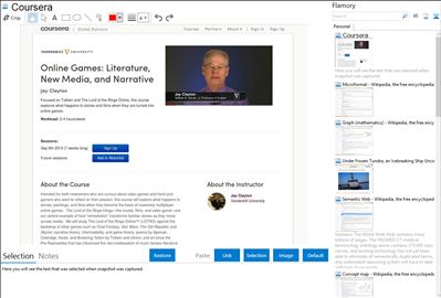 Coursera - Flamory bookmarks and screenshots