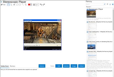 Stereoscopic Player - Flamory bookmarks and screenshots