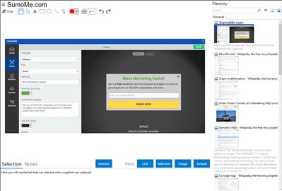 SumoMe.com - Flamory bookmarks and screenshots