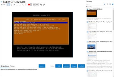 Super GRUB2 Disk - Flamory bookmarks and screenshots