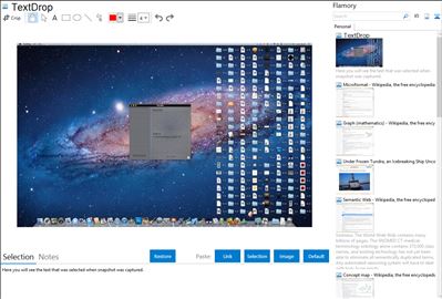 TextDrop - Flamory bookmarks and screenshots