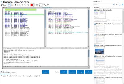 Sunrise Commander - Flamory bookmarks and screenshots