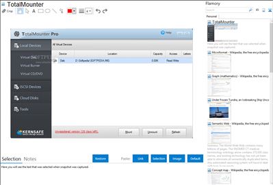 TotalMounter - Flamory bookmarks and screenshots