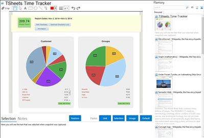 TSheets Time Tracker - Flamory bookmarks and screenshots