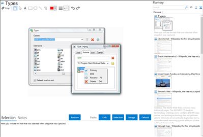 Types - Flamory bookmarks and screenshots