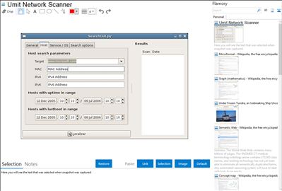 Umit Network Scanner - Flamory bookmarks and screenshots