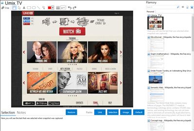 Umix.TV - Flamory bookmarks and screenshots