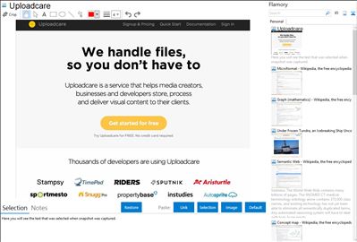 Uploadcare - Flamory bookmarks and screenshots