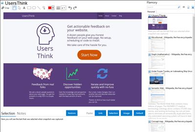 UsersThink - Flamory bookmarks and screenshots