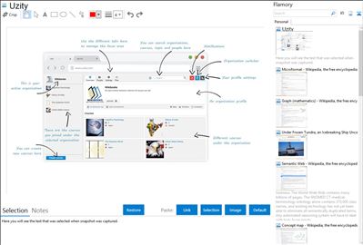 Uzity - Flamory bookmarks and screenshots