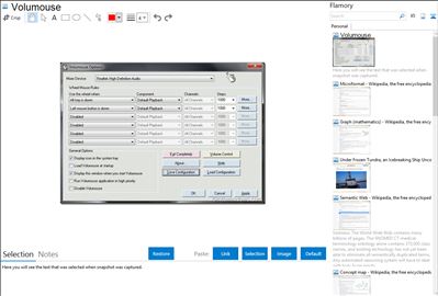 Volumouse - Flamory bookmarks and screenshots