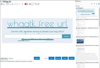 Whaa.tk - Flamory bookmarks and screenshots