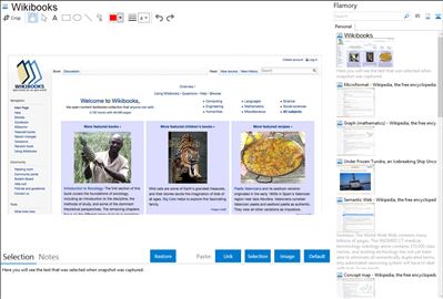 Wikibooks - Flamory bookmarks and screenshots