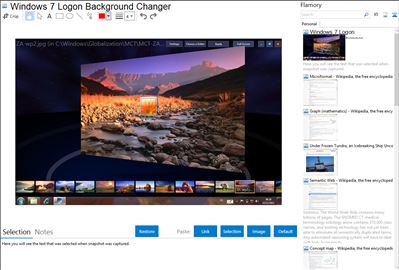Windows 7 Logon Background Changer - Flamory bookmarks and screenshots