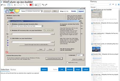 WinFuture xp-iso-builder - Flamory bookmarks and screenshots
